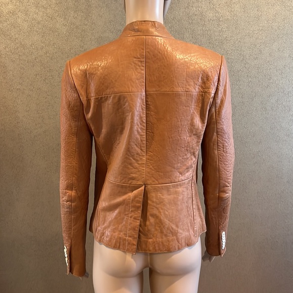J Brand Camrl Leather Blazer/ Jacket - Picture 2 of 8